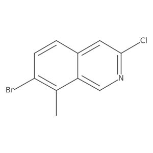 7-Bromo-3-chloro-8-methylisoquinoline Structure