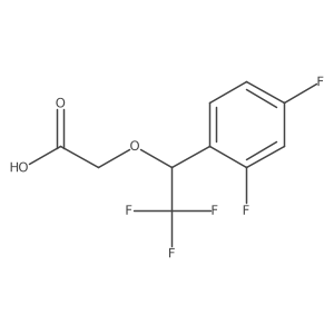 2-(1-(2,4-Difluorophenyl)-2,2,2-trifluoroethoxy)acetic acid Structure
