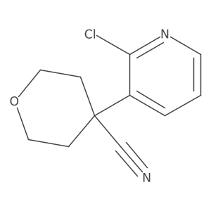 4-(2-Chloropyridin-3-yl)oxane-4-carbonitrile Structure