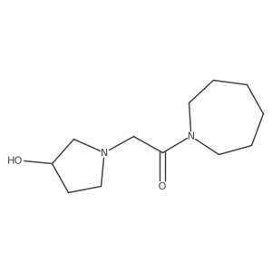 1-(Azepan-1-yl)-2-(3-hydroxypyrrolidin-1-yl)ethan-1-one Structure