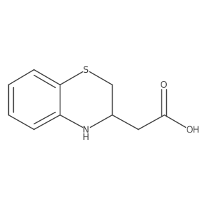 2-(3,4-Dihydro-2H-benzo[B][1,4]thiazin-3-YL)acetic acid Structure
