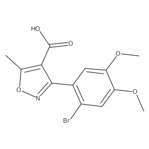 3-(2-Bromo-4,5-dimethoxyphenyl)-5-methylisoxazole-4-carboxylic acid Structure