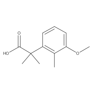 2-(3-Methoxy-2-methylphenyl)-2-methylpropanoic acid结构式