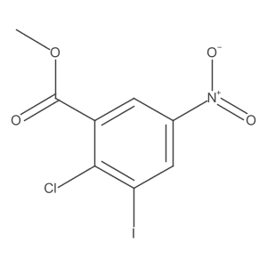 Methyl 2-chloro-3-iodo-5-nitrobenzoate Structure
