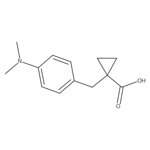 1-{[4-(Dimethylamino)phenyl]methyl}cyclopropane-1-carboxylic acid Structure