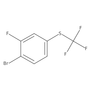 4-Bromo-3-fluorophenyl trifluoromethyl sulphide Structure