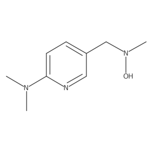 5-{[hydroxy(methyl)amino]methyl}-N,N-dimethylpyridin-2-amine结构式