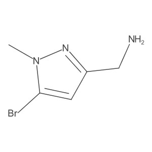 (5-Bromo-1-methyl-1H-pyrazol-3-YL)methanamine结构式