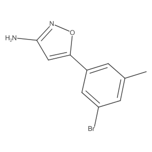 5-(3-Bromo-5-methylphenyl)-1,2-oxazol-3-amine Structure
