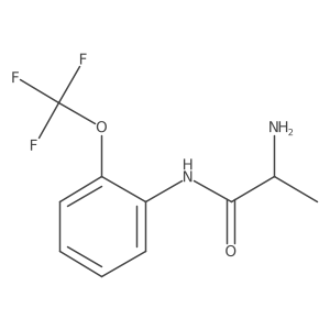 2-amino-N-[2-(trifluoromethoxy)phenyl]propanamide结构式