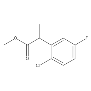 Methyl 2-(2-chloro-5-fluorophenyl)propanoate结构式