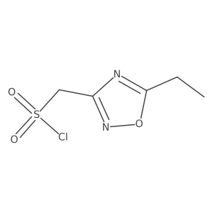 (5-Ethyl-1,2,4-oxadiazol-3-yl)methanesulfonyl chloride结构式