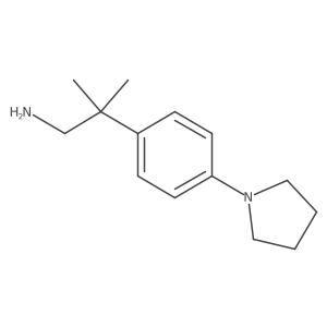 2-Methyl-2-(4-(pyrrolidin-1-yl)phenyl)propan-1-amine Structure