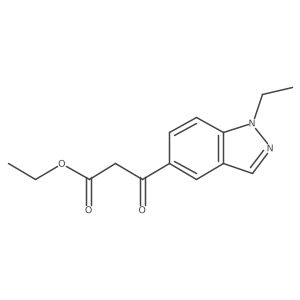 ethyl 3-(1-ethyl-1H-indazol-5-yl)-3-oxopropanoate结构式