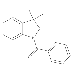 (2,3-Dihydro-3,3-dimethyl-1H-indol-1-yl)phenylmethanone结构式