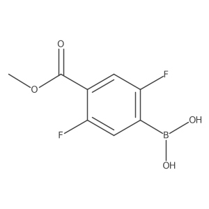 (2,5-Difluoro-4-(methoxycarbonyl)phenyl)boronic acid Structure