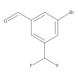 3-Bromo-5-(difluoromethyl)benzaldehyde Structure