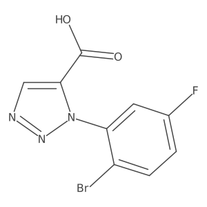 1-(2-bromo-5-fluorophenyl)-1H-1,2,3-triazole-5-carboxylic acid结构式