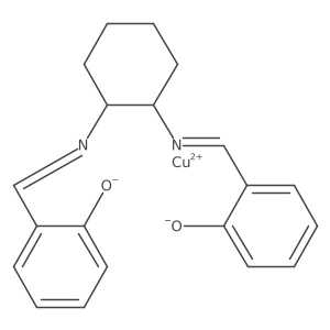 (SP-4-2)-[[2,2'-[1,2-CYclohexanediylbis[(nitrilo-|EN)methylidyne]]bis[phenolato-|EO]](2-)]copper Structure