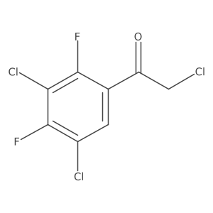 2-Chloro-1-(3,5-dichloro-2,4-difluorophenyl)ethanone Structure