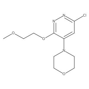 4-[6-Chloro-3-(2-methoxyethoxy)pyridazin-4-yl]morpholine结构式