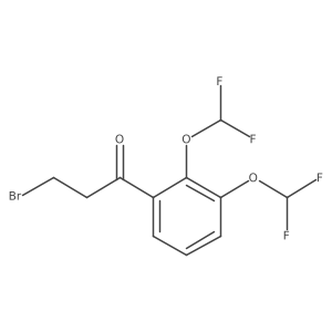 1-(2,3-Bis(difluoromethoxy)phenyl)-3-bromopropan-1-one Structure