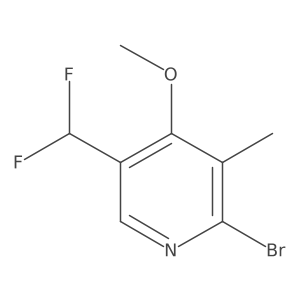 2-Bromo-5-(difluoromethyl)-4-methoxy-3-methylpyridine Structure