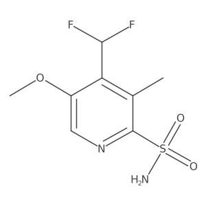 4-(Difluoromethyl)-5-methoxy-3-methylpyridine-2-sulfonamide结构式