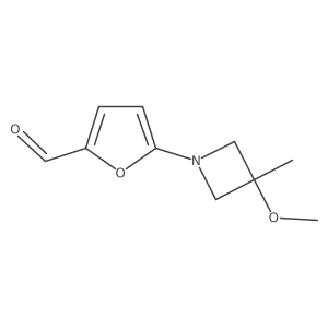5-(3-Methoxy-3-methylazetidin-1-yl)furan-2-carbaldehyde Structure