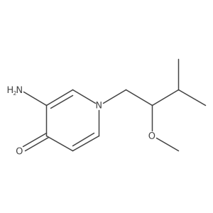 3-Amino-1-(2-methoxy-3-methylbutyl)-1,4-dihydropyridin-4-one Structure