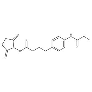 2,5-Dioxopyrrolidin-1-yl 4-(4-(2-iodoacetamido)phenyl)butanoate Structure