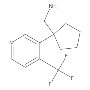 {1-[4-(Trifluoromethyl)pyridin-3-yl]cyclopentyl}methanamine Structure