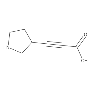 3-(Pyrrolidin-3-yl)prop-2-ynoic acid结构式