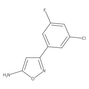 3-(3-Chloro-5-fluorophenyl)-1,2-oxazol-5-amine Structure