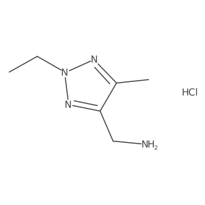 (2-ethyl-5-methyl-2H-1,2,3-triazol-4-yl)methanamine hydrochloride结构式