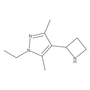 4-(azetidin-2-yl)-1-ethyl-3,5-dimethyl-1H-pyrazole Structure