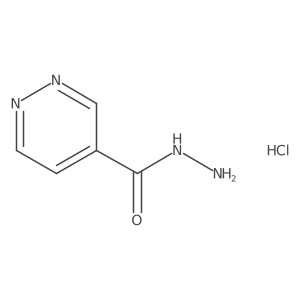 Pyridazine-4-carbohydrazide hydrochloride结构式