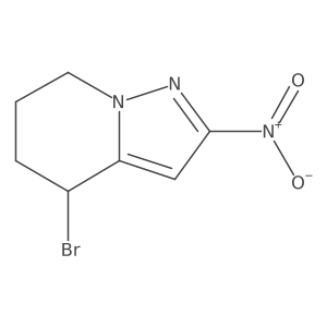 4-Bromo-2-nitro-4,5,6,7-tetrahydropyrazolo[1,5-a]pyridine结构式