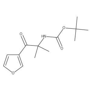 tert-butyl N-[1-(furan-3-yl)-2-methyl-1-oxopropan-2-yl]carbamate Structure