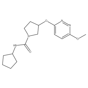 N-cyclopentyl-3-((6-methoxypyridazin-3-yl)oxy)pyrrolidine-1-carboxamide Structure