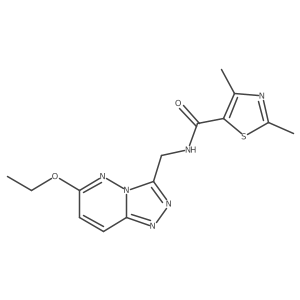 N-((6-ethoxy-[1,2,4]triazolo[4,3-b]pyridazin-3-yl)methyl)-2,4-dimethylthiazole-5-carboxamide Structure