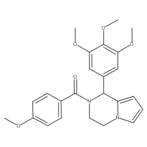 (4-methoxyphenyl)(1-(3,4,5-trimethoxyphenyl)-3,4-dihydropyrrolo[1,2-a]pyrazin-2(1H)-yl)methanone Structure