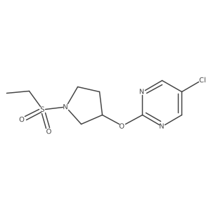 5-Chloro-2-((1-(ethylsulfonyl)pyrrolidin-3-yl)oxy)pyrimidine结构式