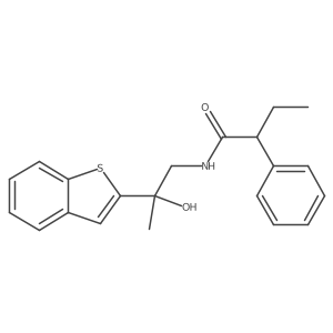 N-(2-(benzo[b]thiophen-2-yl)-2-hydroxypropyl)-2-phenylbutanamide Structure