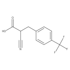 2-Cyano-3-[4-(trifluoromethyl)phenyl]propionic Acid结构式