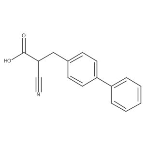 3-(4-Biphenylyl)-2-cyanopropionic Acid结构式