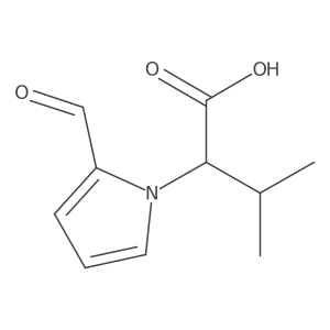 (2R)-2-(2-Formyl-1H-pyrrol-1-yl)-3-methylbutanoic acid结构式