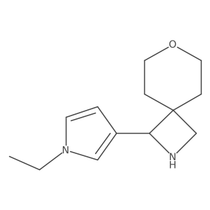 1-(1-Ethyl-1H-pyrrol-3-yl)-7-oxa-2-azaspiro[3.5]nonane结构式