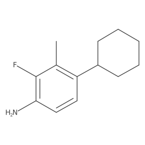 4-Cyclohexyl-2-fluoro-3-methylaniline Structure