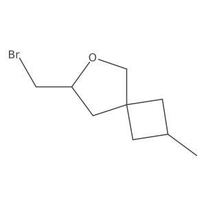 7-(Bromomethyl)-2-methyl-6-oxaspiro[3.4]octane结构式